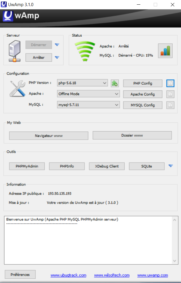 Mon Pc Clignote Et Ne Démarre Pas Uwamp démarre MySQL mais il ne démarre pas apache - Sans message d
